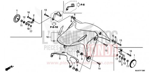 AILE AVANT CB500FAJ de 2018